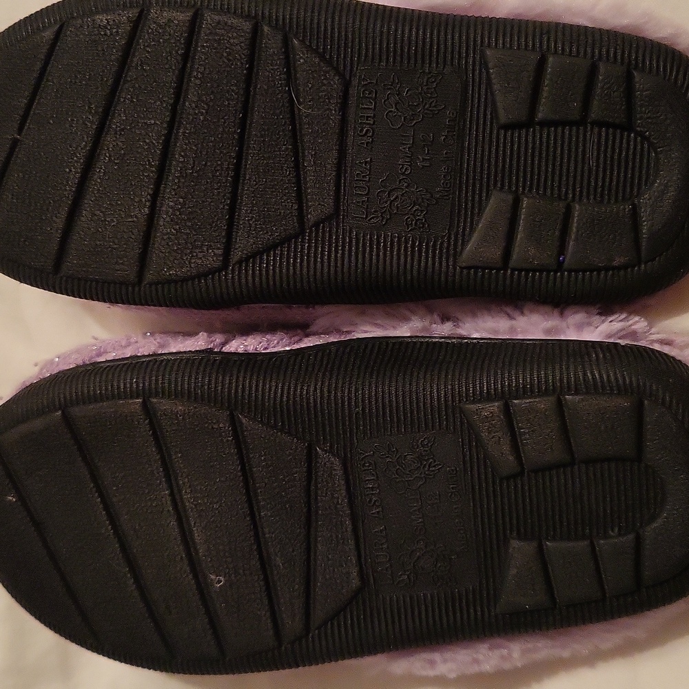Laura Ashley Lilac Kids Slippers - Picture 2 of 3